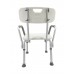FixtureDisplays® Shower Chair Bathroom Seat With Padded Armrests And Backrest Capacity 350 Pounds, Assebmly Video Provided, Product Weight 7.3 Lbs 15416